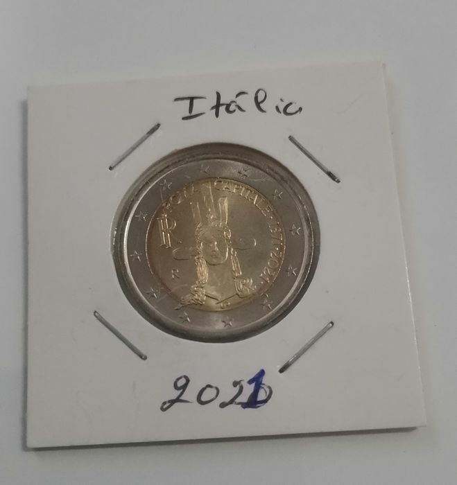 Moeda UNC comemorativa de 2€ - Itália 2021