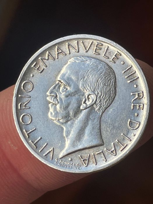 Moeda em prata 5 L 1930 Itália