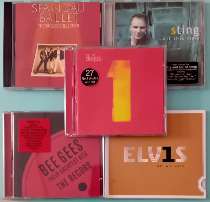 CDs Beatles Elvis Bee Gees  Sting Spandau Ballet