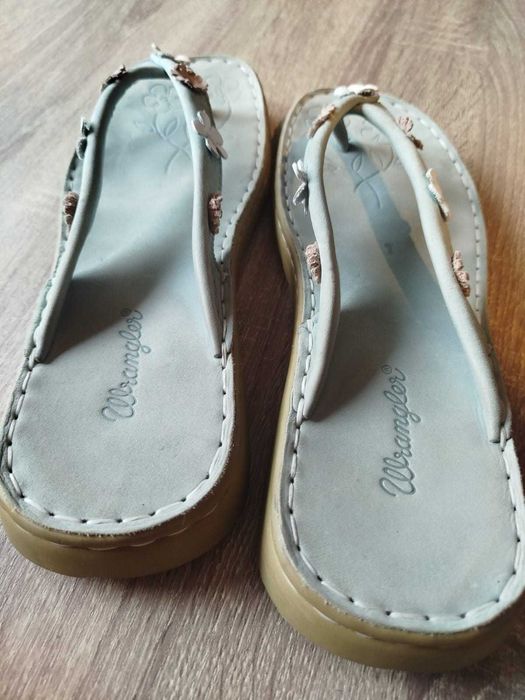 Sandały japonki skórzane Wrangler 42 damskie