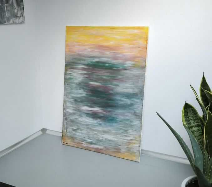 Obraz malowany na płótnie abstrakcja 70x50