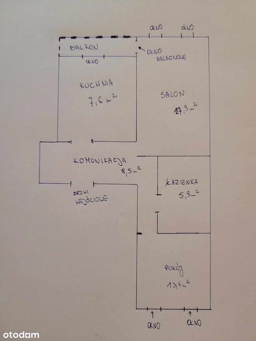 Mieszkanie 53m2 RADOGOSZCZ-WSCHÓD wynajmę od zaraz