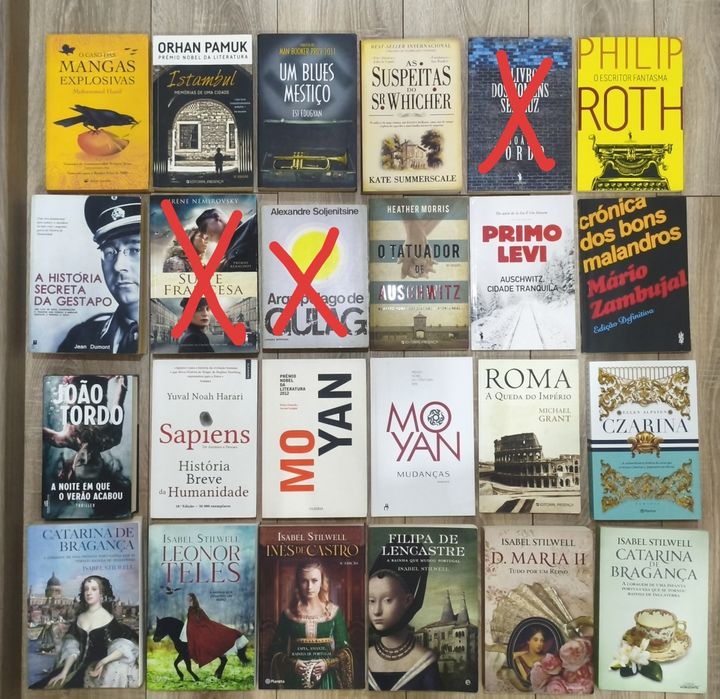 Vários, Stephen King, Yrsa, Follett, Zafón, Nesbo, Lackberg