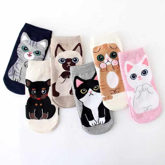 Носочки с кошечкой носки с котятами с котами набор носков с котиками