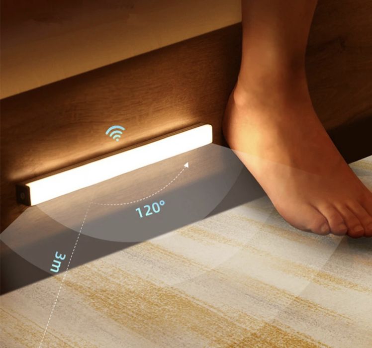 Luz led com sensor de movimento sem fio 50cm425700324415252482