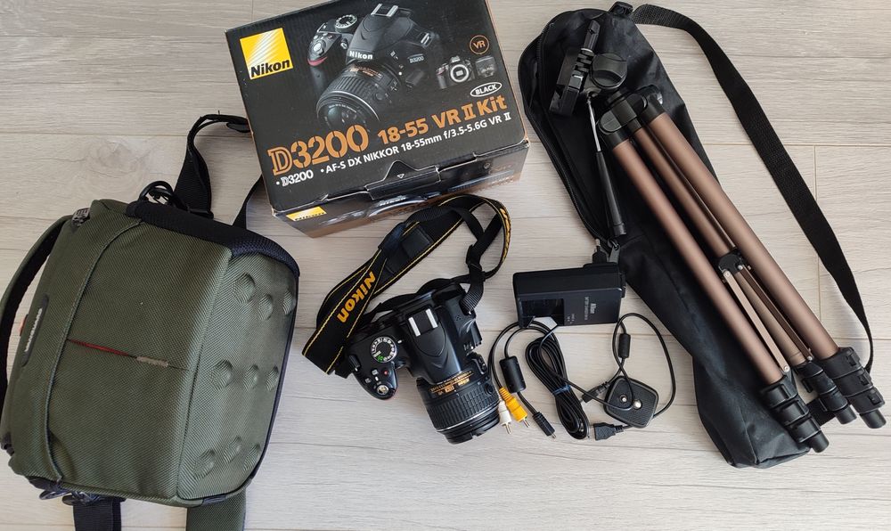 nikon d3200 kit 18 55 - купити цифрові фотокамери - Ціна на OLX.ua