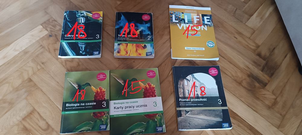 Podręczniki i karty pracy liceum klasy 1,2,3