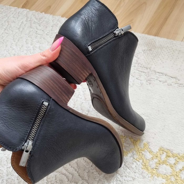 Skórzane botki damskie Basel Bootie od Lucky Brand rozmiar 37,5