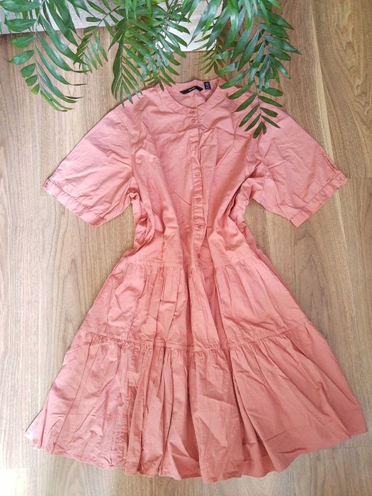 Sukienka plus size 100% bawełna organiczna rozmiar 48-50 midi