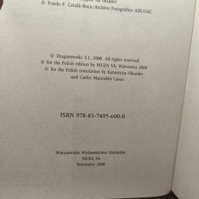 Carlos Ruiz Zafón Gra anioła