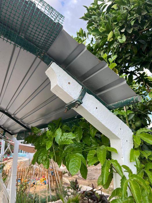 Telheiro integral 6 Metros extrutura e chapa galvanizana cor de tijolo