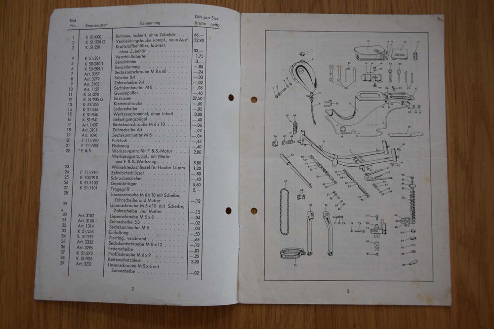 Instrukcja Katalog MIELE dkw nsu zundapp simson vespa