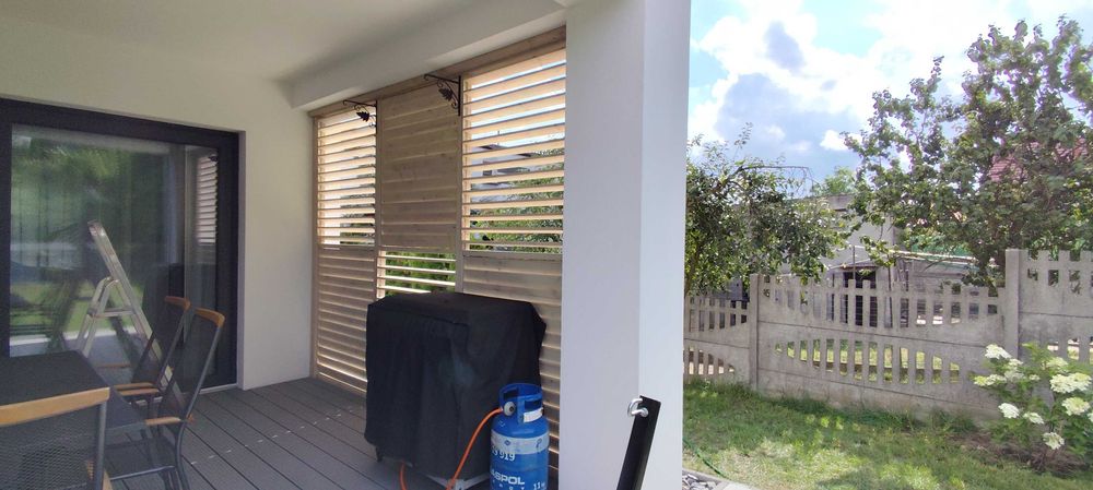 Żaluzje tarasowe do : pergola altana taras balkon ogród.