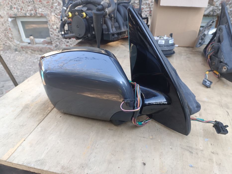 Prawe lusterko pasażer BMW X5 E53 16pin Stahlgrau 400/7