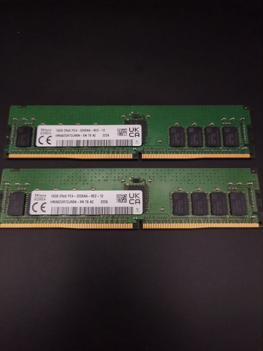 Ram 32GB 2x16 ddr4 3200Mhz ECC