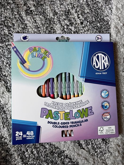 Kredki pastelowe Astra 24 szt