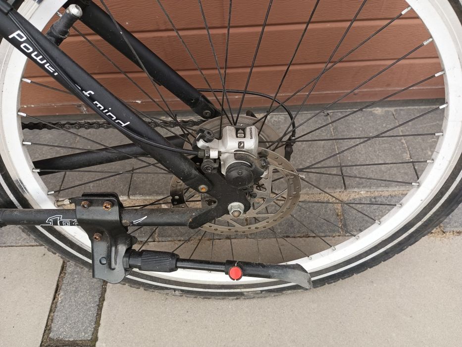 Rower tarcze shimano Tourney dynamo aluminium