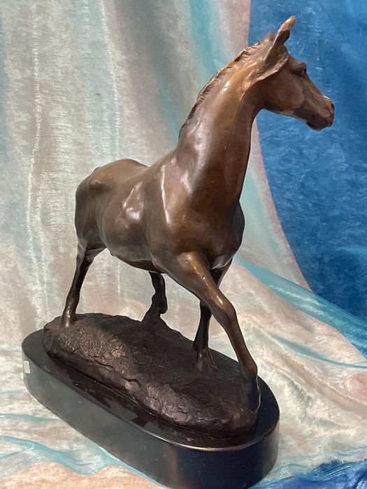 Escultura bronze cavalo 28 cm