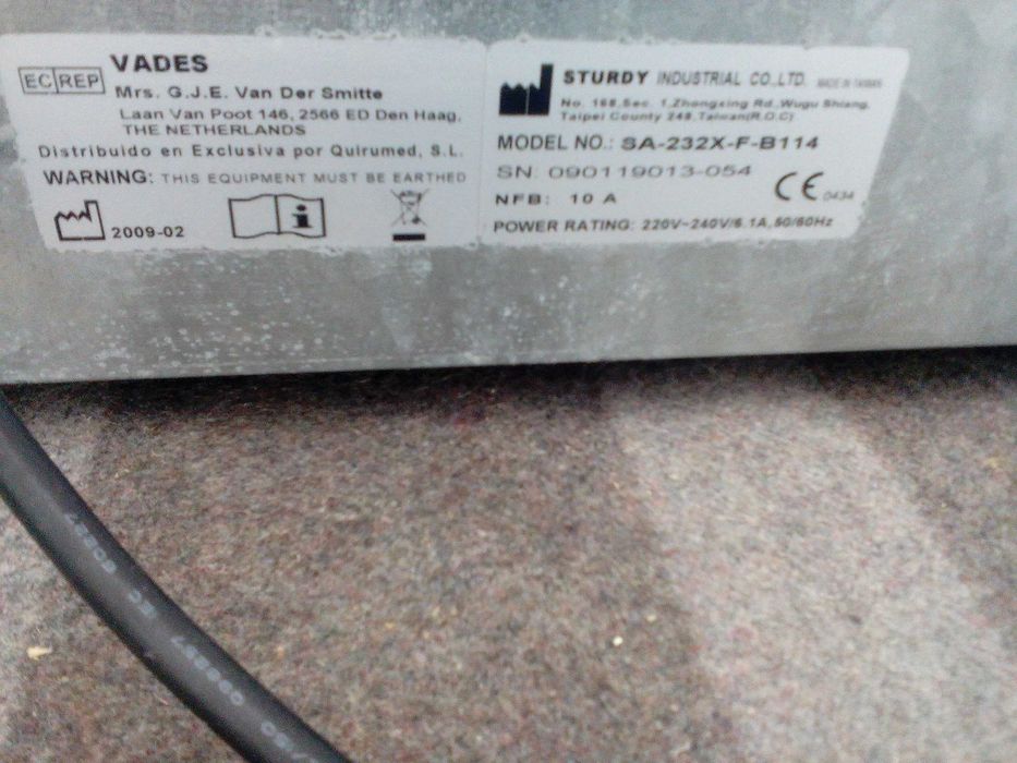 Autoclave de Bancada Sturdy