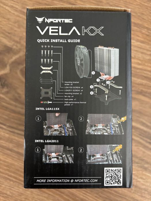 Nfortec Vela KX Cooler CPU - Dissipador - Novo a estrear