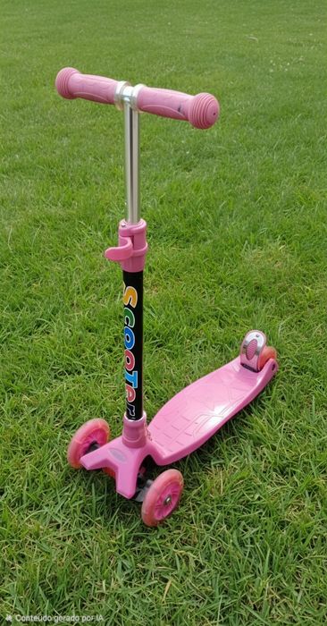 Trotinete cor de rosa
