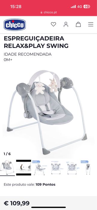 Espreguiçadeira relax & play Swing chico