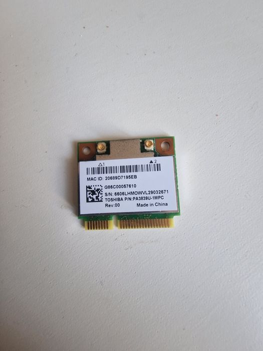 Karta WIFI Realtek RTL8188CE oraz Realtek RTL8723AE