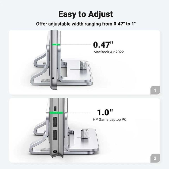 Підставка для ноутбука UGREEN Vertical Laptop Stand One slot