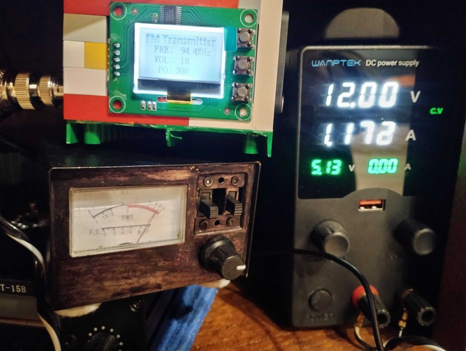 NADAJNIK ukf FM STEREO 8W na 2SC1971 KRK Wieliczka