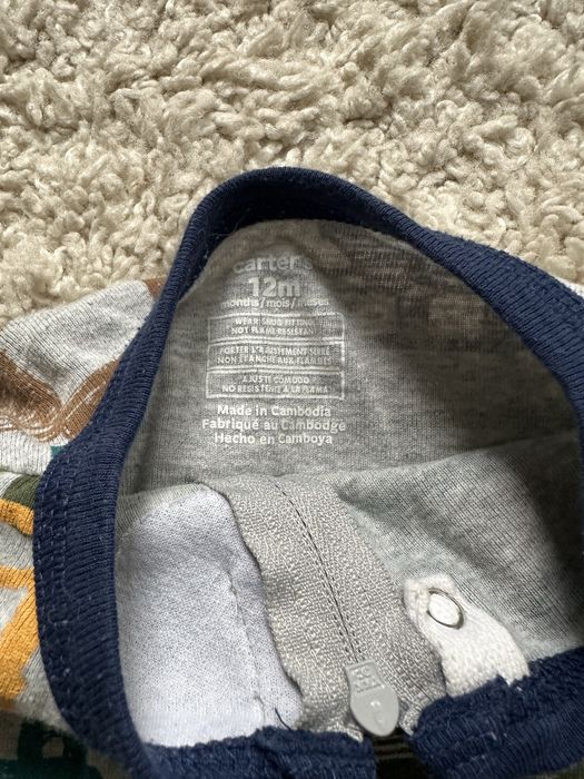 Чоловічок піжама carter’s 12m