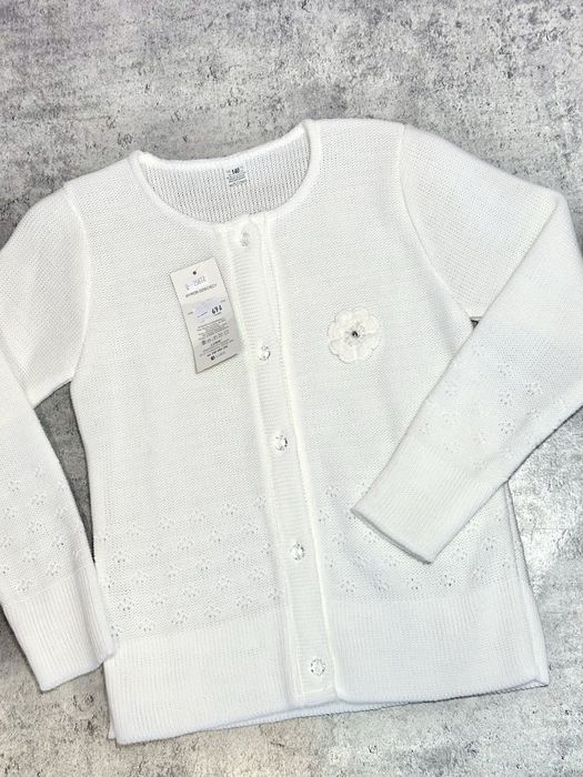 Sweter dziewczęcy 122 komunia