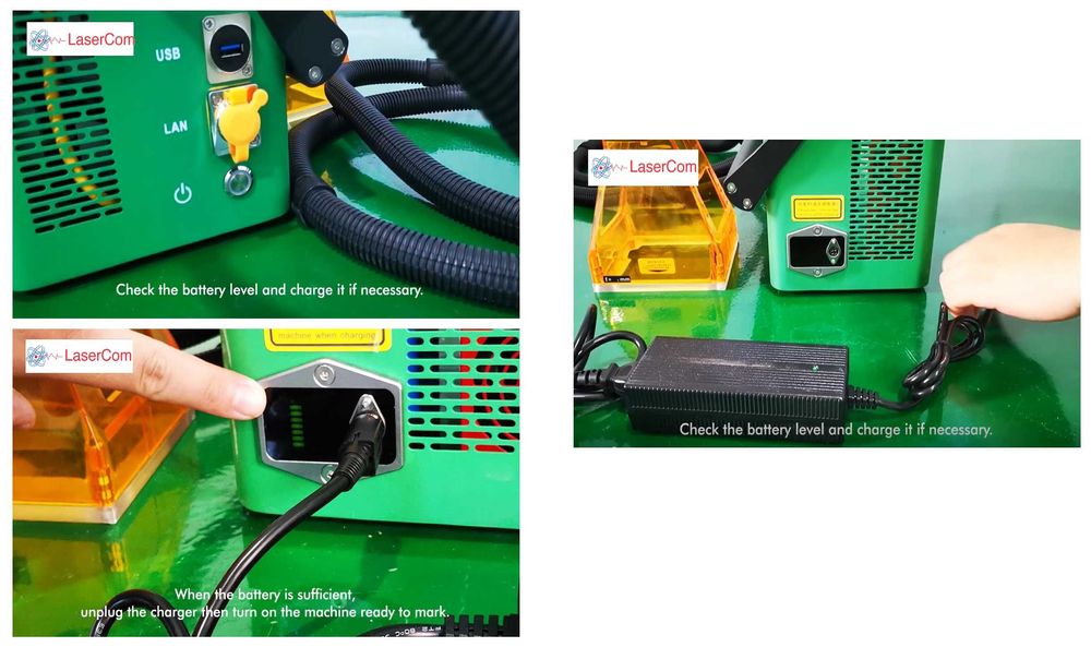 Laser fibra 20w portátil COM OU SEM BATERIA RECARREGÁVEL