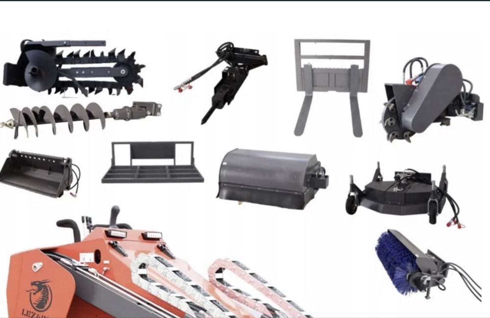 HIT sprzedazy mini mikro ładowarka multi narzędzie gasienicowa skid steer dostepne od reki