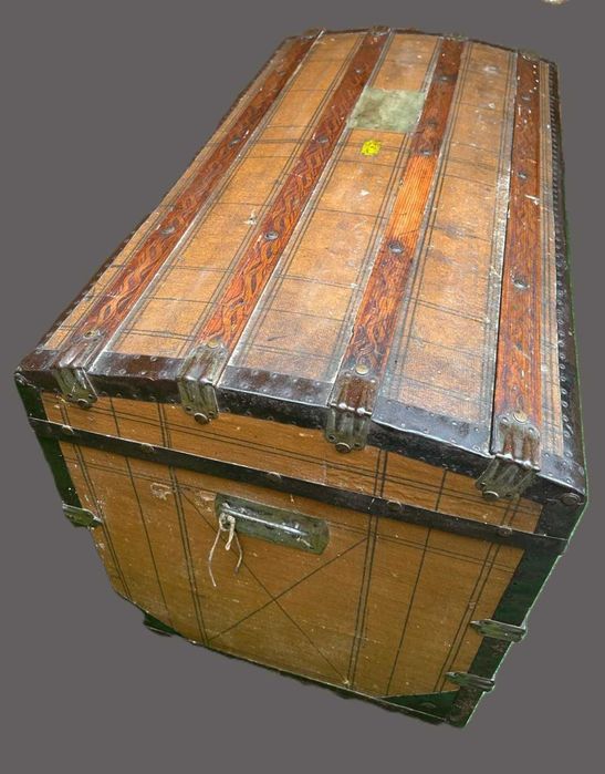 Arca bau, antiga centenaria dos armazens Grandela 105X58X67 cm