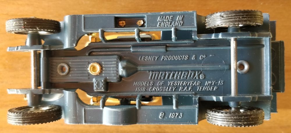 Matchbox Carrinho Crossley R.A.F. Tender 1918