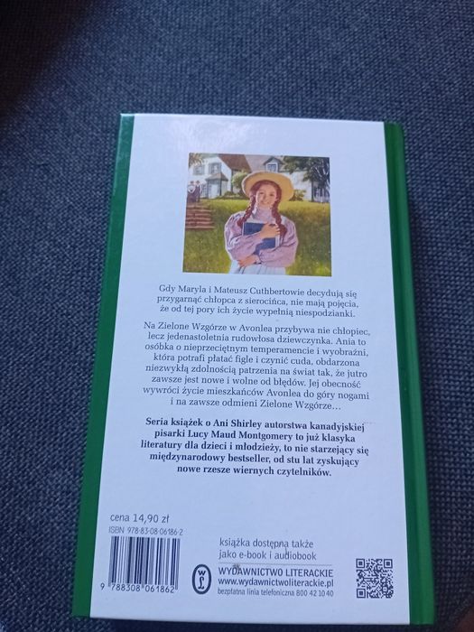 Książka "Ania z Zielonego Wzgórza " nowa