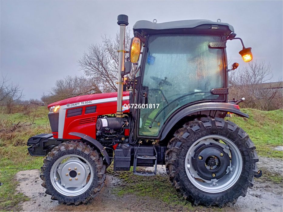 Трактор CКАУТ ТЕ-504С реверсом монітор із камерами 360 євронавіска