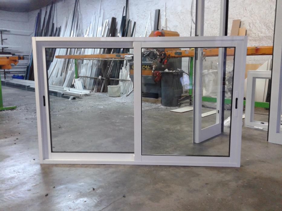 Janelas grandes alumínio branco barato novo
