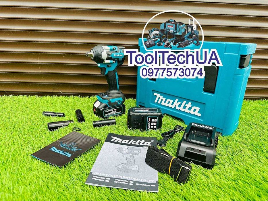 Акумуляторний Гайковерт Makita DTW500 PRO 48V-8A 520Nm + 4 головки 1/2