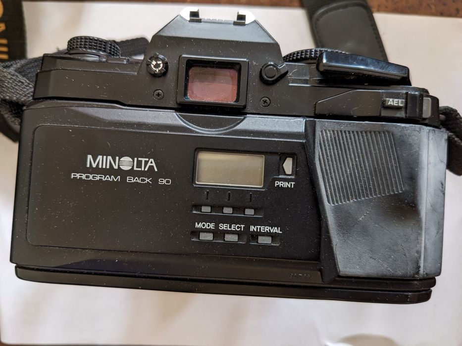 MINOLTA MAXXUM 9000 AF aparat lampa obiektyw pokrowiec motor drive bat