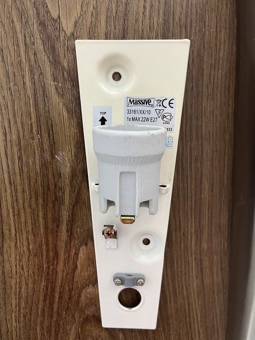 Candeeiro parede inox