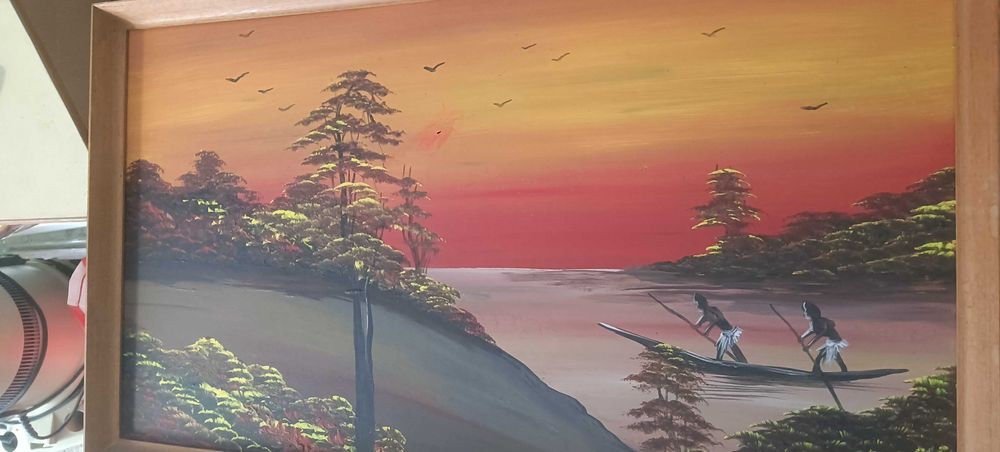 Quadro pintado á mão