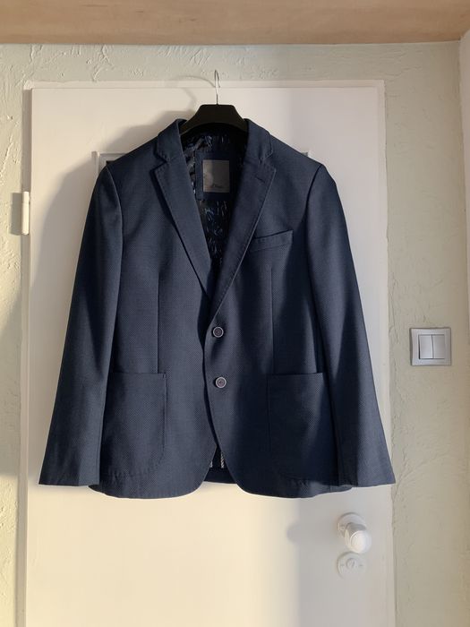 Marynarka męska letnia M/L S.Olivier Premium granatowa