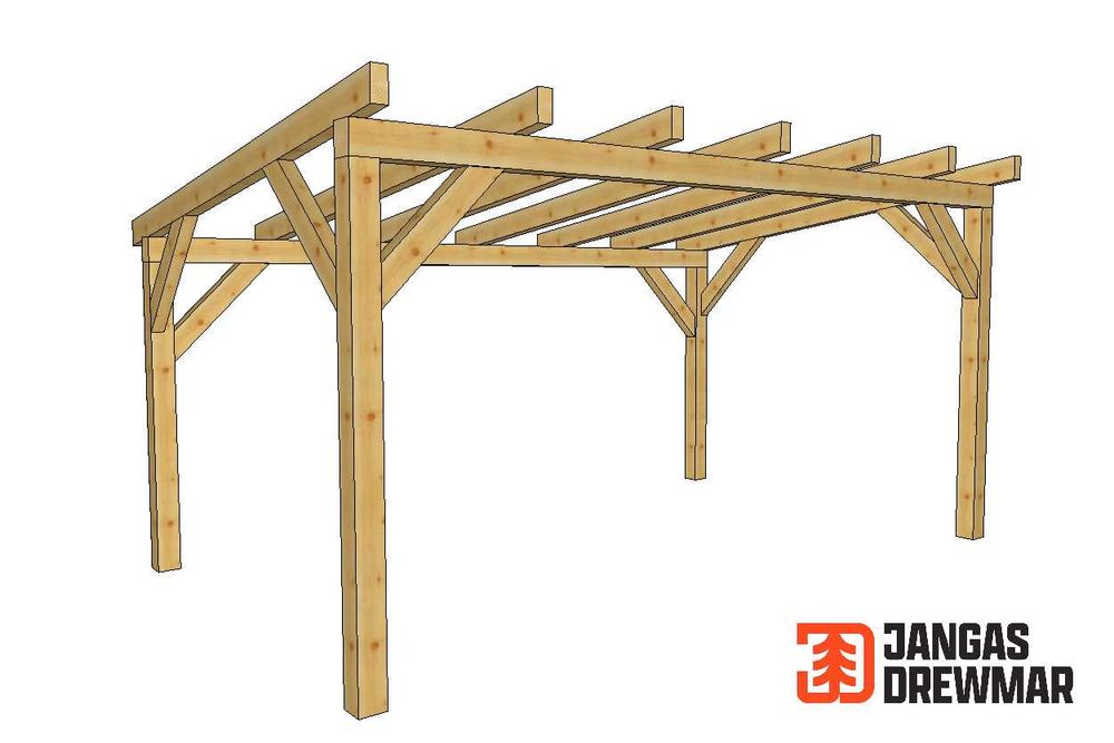 ALTANA ZADASZENIE prefabrykowana CNC samodzielny montaż
3x5m