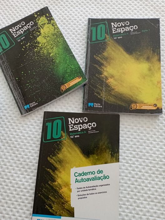 Livros de matemática A, do 10-ano
