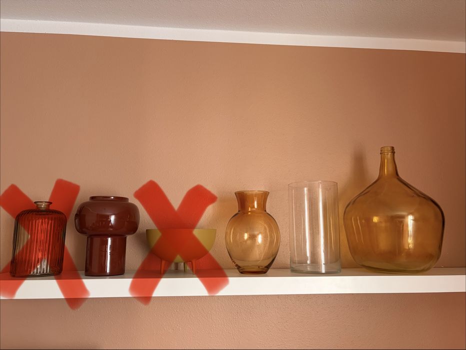 Vasos variadas Zara Home e Area Store