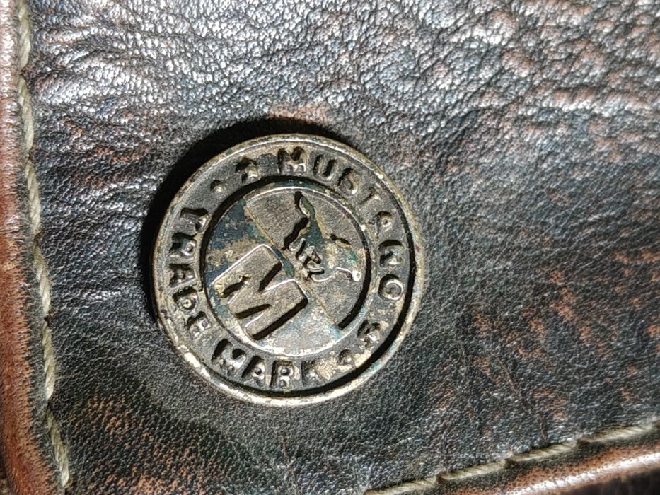 Skórzana kurtka Mustang. Powycierana