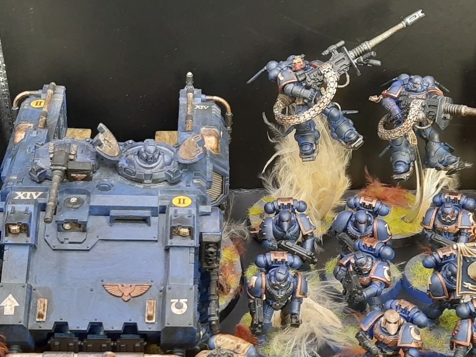 Warhammer 40000 k Ultramarines Pomalowana Armia  Space Marines