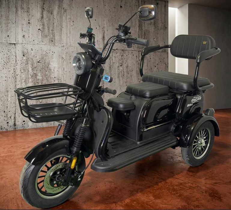 Трицикл електроскутер Триколісний мопед Трехколесный электроскутер