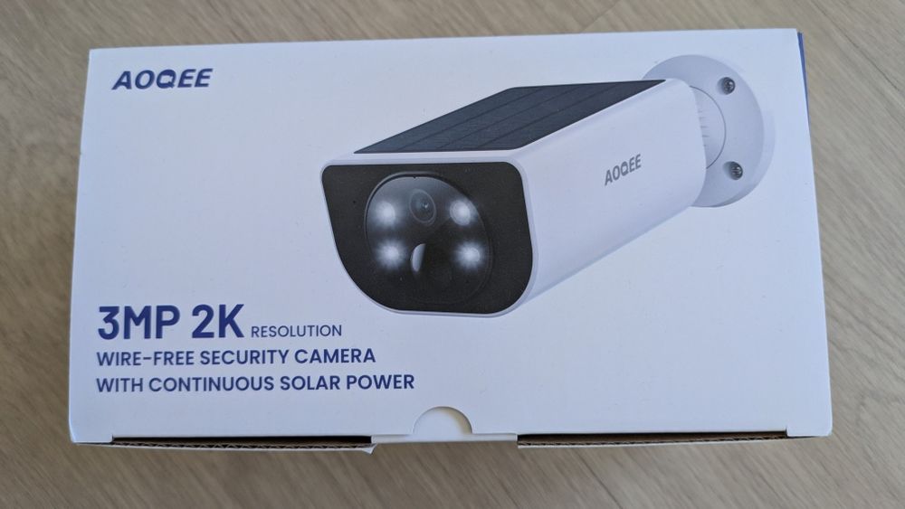 Câmera de vigilância en. solar, bateria, painel integrado, WiFi - NOVA